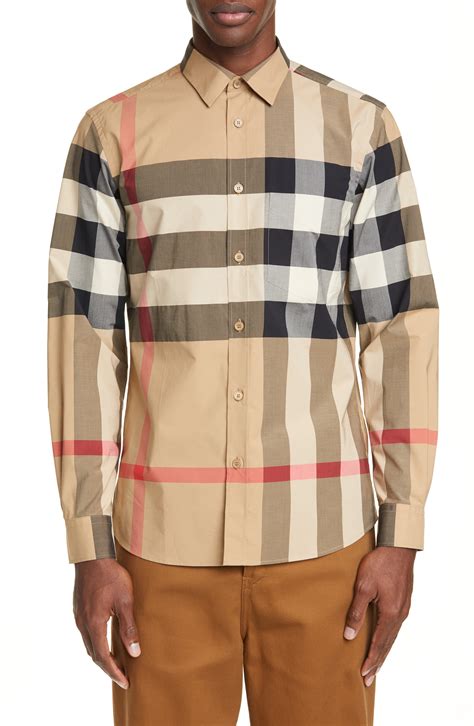 burberry shirt button up|burberry check button up shirt.